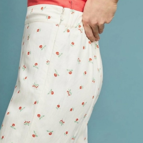 Anthro Talese Cherry Wide leg pants - Picture 2 of 8